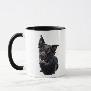Schwarzer Hund Tasse