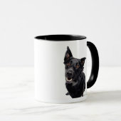 Schwarzer Hund Tasse (VorderseiteRechts)