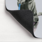 Schwarzer HundeAquarell-Malerei Mousepad (Ecke)