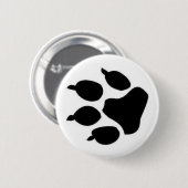 Schwarzer Hundetatzen-Druck-Knopf Button (Vorne & Hinten)