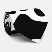 Schwarzer Hundetatzen Krawatte (Gerollt)