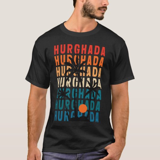 Schwarzer Hurghada-T - Shirt (Vorderseite)