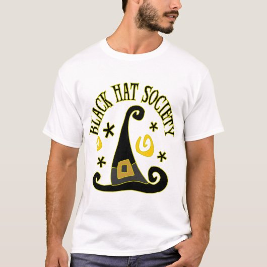 Schwarzer Hut-Gesellschafts-T - Shirt (Vorderseite)