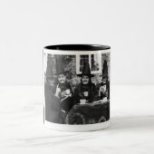 Schwarzer Hut-Gesellschafts-Tasse Zweifarbige Tasse (Mittel)