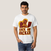 Schwarzer Hut-Hacker T-Shirt (Vorne ganz)