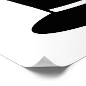 Schwarzer Hut Poster (Ecke)