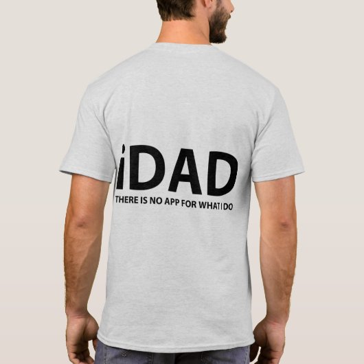 Schwarzer "iDAD"-T - Shirt (Rückseite)