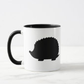 Schwarzer Igel Tasse (Links)