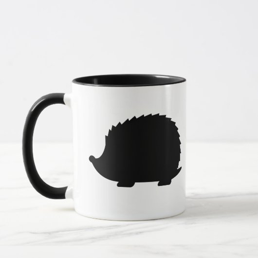 Schwarzer Igel Tasse (Links)