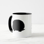 Schwarzer Igel Tasse (Vorderseite Links)