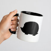 Schwarzer Igel Tasse