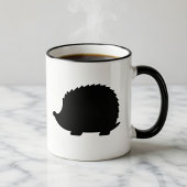 Schwarzer Igel Tasse