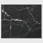 Schwarzer Imitat Geschenkpapier (Flach)