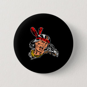 Schwarzer Inder Button