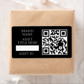 Schwarzer Inventar-QR | Benutzerdefinierter Geschä (Insitu)