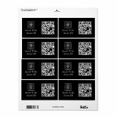 Schwarzer Inventar-QR | Benutzerdefinierter Produk (Vorne)