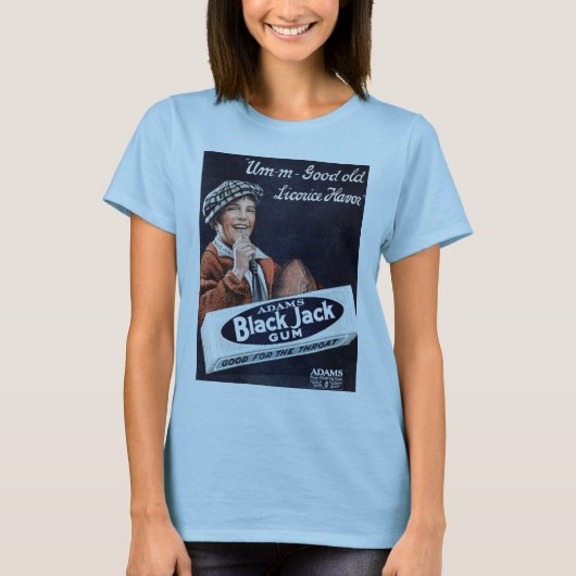 Schwarzer Jack-Gummi-T - Shirt (Vorderseite)