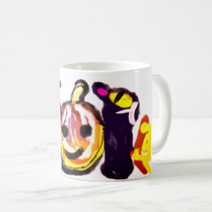 Schwarzer Jack o'lantern niedlich Kaffeetasse