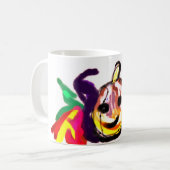 Schwarzer Jack o'lantern niedlich Kaffeetasse (Vorderseite Links)