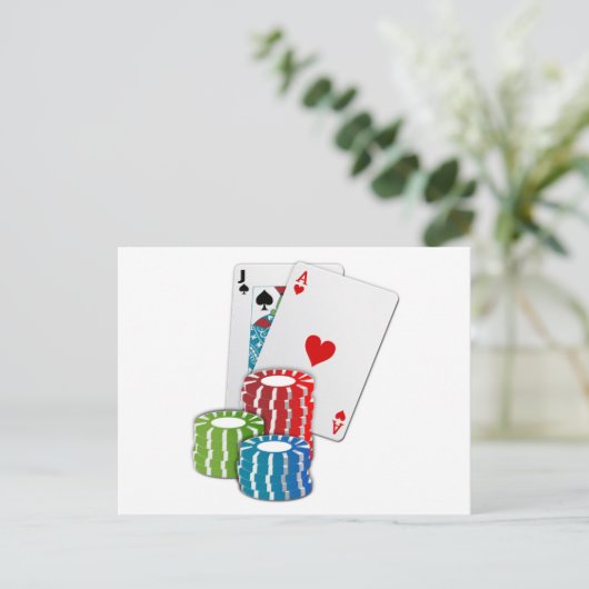 Schwarzer Jack Postkarte (Stehend Vorderseite)