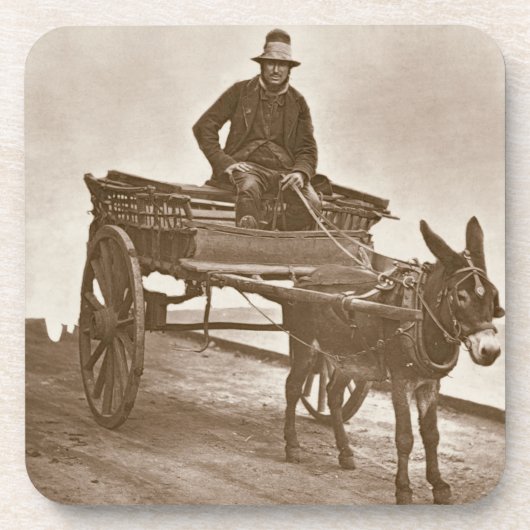 Schwarzer Jack, "vom Straßen-Leben in London", Getränkeuntersetzer (Vorderseite)