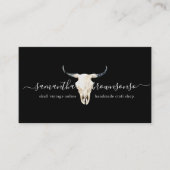 Schwarzer Jäger Vintager Schädel Visitenkarte (Vorderseite)