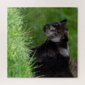 Schwarzer Jaguar, der das Licht besitzt Puzzle (Horizontal)