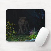Schwarzer Jaguar im Wald-Mousepad Mousepad (Mit Mouse)