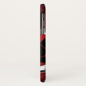 Schwarzer japanischer Drache-Rot-Hintergrund Case-Mate iPhone Hülle (Hinten/Links)