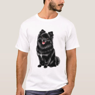 Schwarzer Japanischer Spitz T-Shirt