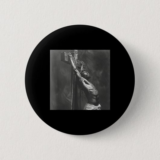 Schwarzer Jesus, Christentum, Kirche, Christus, Je Button (Vorderseite)