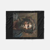 Schwarzer Jesus, Christentum, Kirche, Christus, Je Fleecedecke (Vorderseite (Horizontal))
