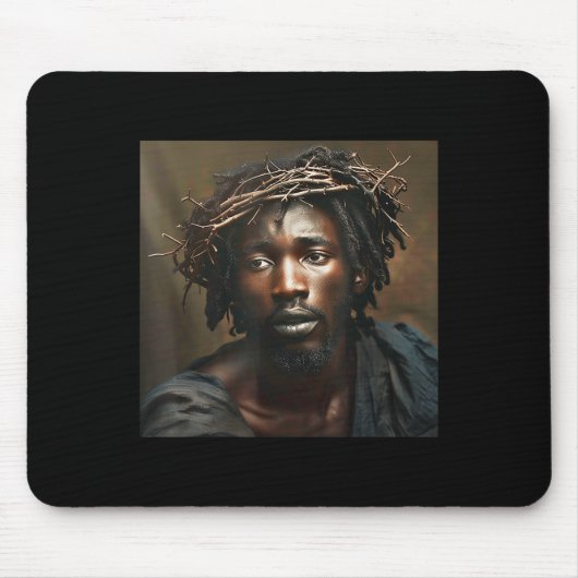 Schwarzer Jesus, Christentum, Kirche, Christus, Je Mousepad (Vorne)