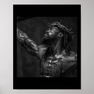 Schwarzer Jesus, Christentum, Kirche, Christus, Je Poster