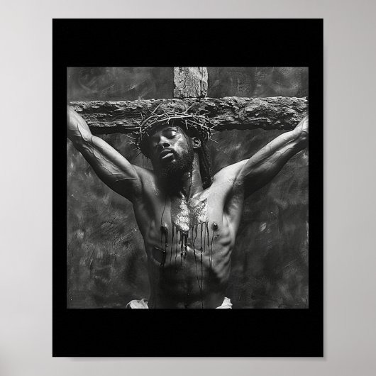 Schwarzer Jesus, Christentum, Kirche, Christus, Je Poster (Vorne)