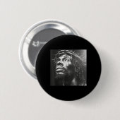Schwarzer Jesus, Christus, Kirche, Christus, Jesus Button (Vorne & Hinten)