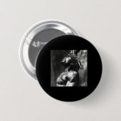 Schwarzer Jesus, Christus, Kirche, Christus, Jesus Button (Vorne & Hinten)