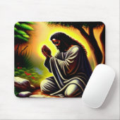 Schwarzer Jesus Prachen in Gethsemane Mouse Pad Mousepad (Mit Mouse)