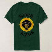 Schwarzer Jesus T-Shirt (Design vorne)