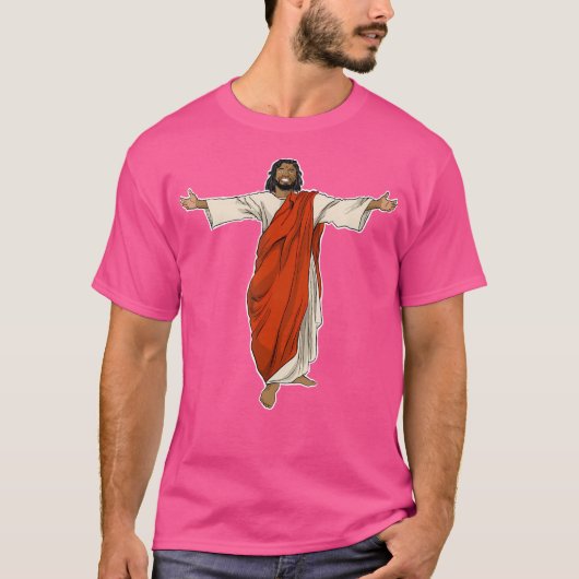 Schwarzer Jesus T-Shirt (Vorderseite)