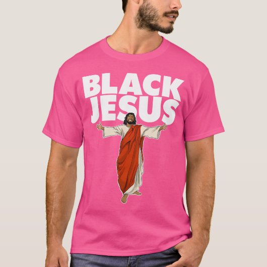 Schwarzer Jesus T-Shirt (Vorderseite)