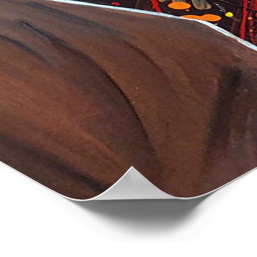 Schwarzer Jesus wurde bei Gethsemane festgenommen Poster (Ecke)