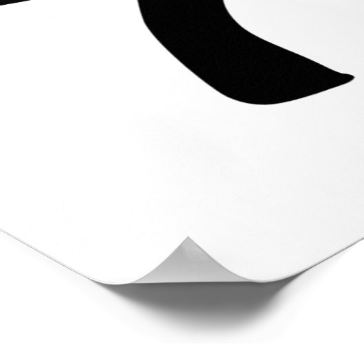 Schwarzer Judengürtel Poster (Ecke)