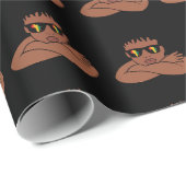 Schwarzer Junge Geburtshilfe Melanin Jungen Weihna Geschenkpapier (Rolleneckpunkt)