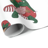 Schwarzer Junge Geburtshilfe Melanin Jungen Weihna Geschenkpapier (Rolleneckpunkt)