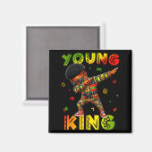 Schwarzer junger König Schwarze Geschichte Monat K Magnet (Vorderseite/Rückseite)