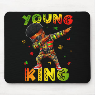 Schwarzer junger König Schwarze Geschichte Monat K Mousepad