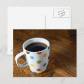 Schwarzer Kaffee 4 Postkarte (Vorne/Hinten)