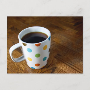 Schwarzer Kaffee 4 Postkarte