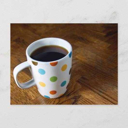 Schwarzer Kaffee 4 Postkarte (Vorderseite)